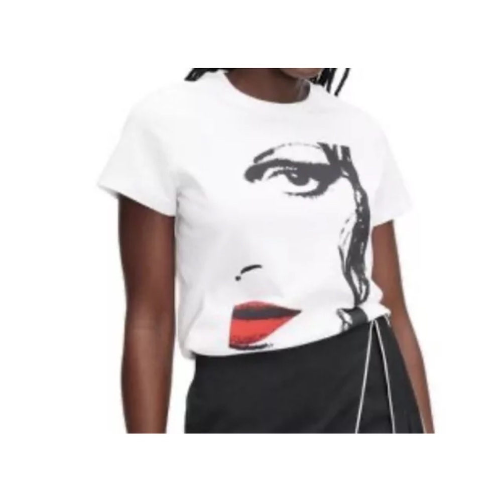 Diane Von Furstenberg Collaboration w/ Target Red Lip Graphic T-Shirt Sz XS NWT